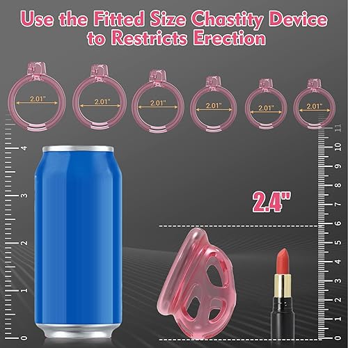 Miniatura 21 de Dispositivos de jaula de castidad masculina – Jaula de silicona suave y ligera para hombre para el pene, jaula de bloqueo de casidad transparente