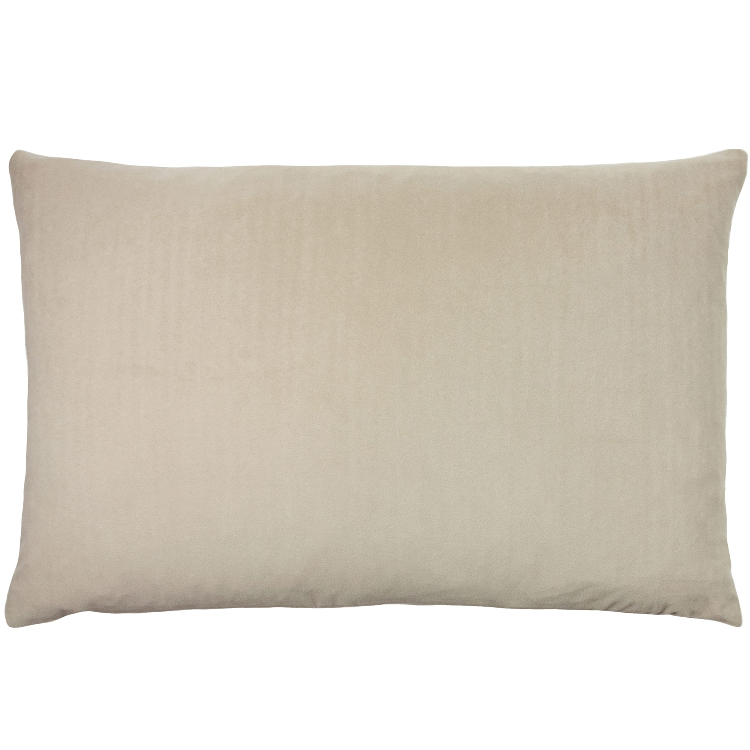 Furn Unisex Natural Contra Soft Velvet Contrast Coloured Reverse Cushion In 40Cm X 60Cm