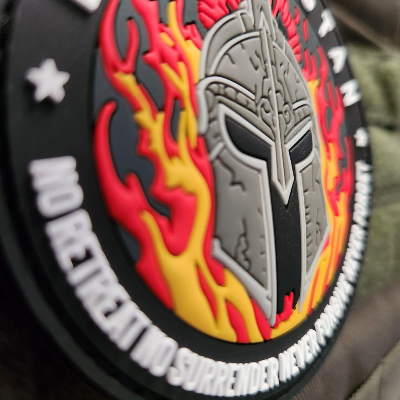 Patch 3D PVC Airsoft ESKIVINISTAN SPARTANS Toppa 3D PVC Scratch Hook Loop 80mm| Toppa MILITARE 3D per zaino militare, Scudo, bandiera, outdoor, crossfit, bushcraft, sopravvivenza|TS-PTCH-ESKIV