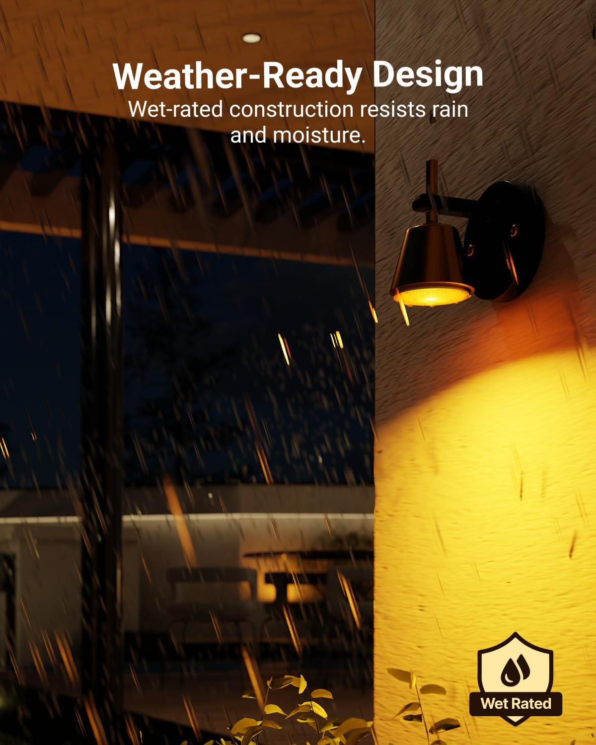 Sunco LED Yellow Bug Light Bulbs Outdoor PAR30 Bug Light for Porch, Backyard, Outside, 11W=75W, 2000K Amber Glow, Dimmable, 850 LM, E26, Wet Rated, Instant On, Flicker Free ETL 4 Pack
