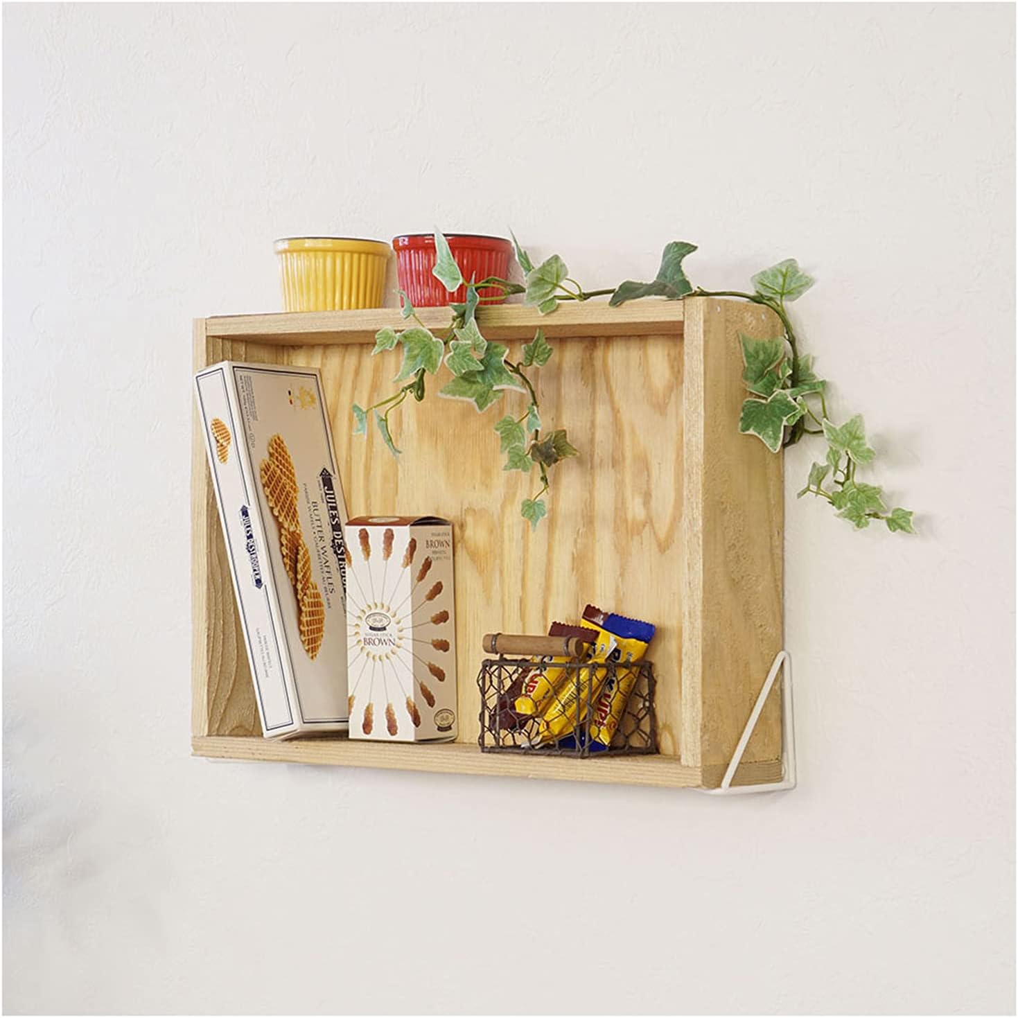 平安伸銅工業 Heian Shindo LABRICO WPW-64 Wall Shelf, Triangle Frame, S, Shelf Bracket, Mounting with Gypsum Board Pins or Screws, White
