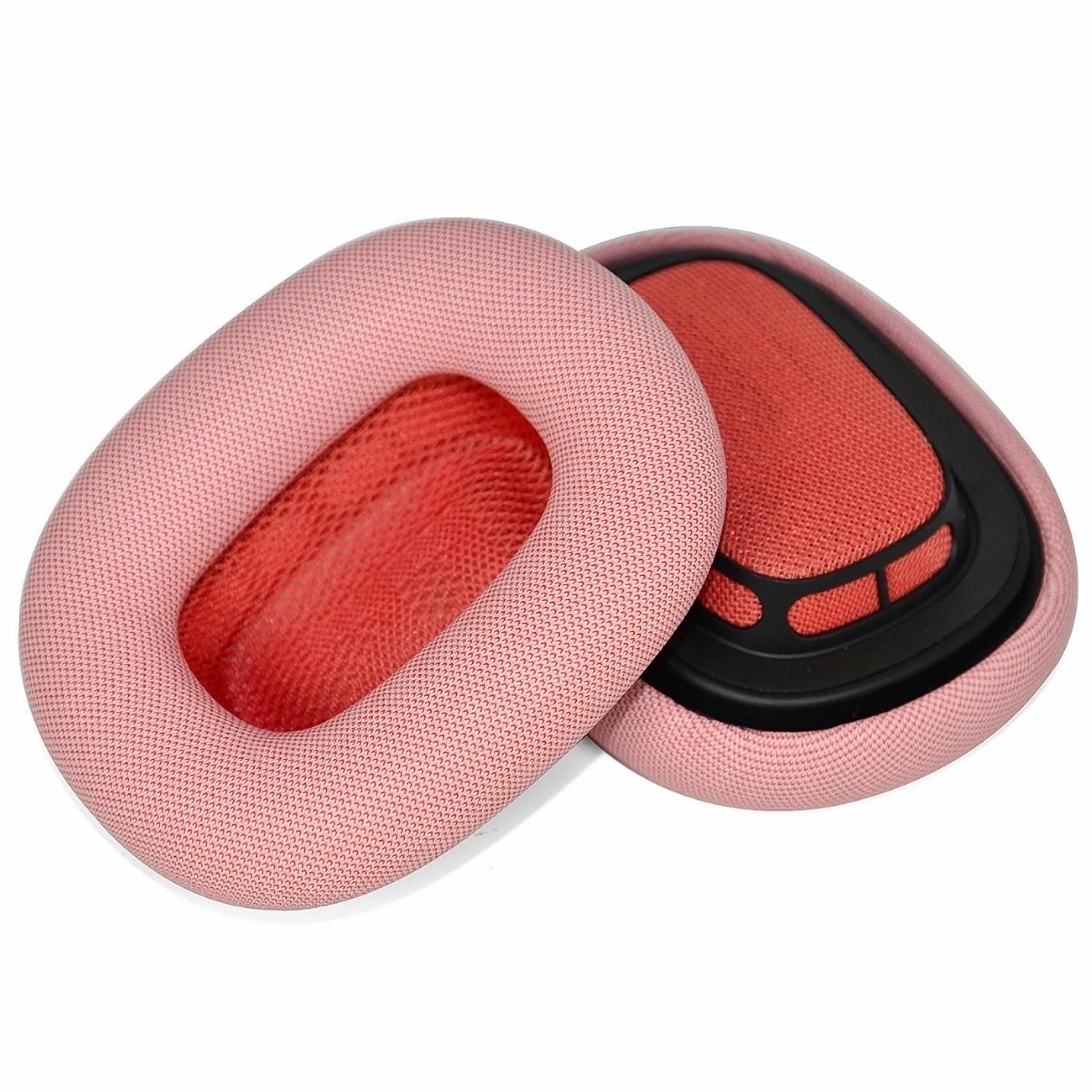Max Earpads Replacement Protein Mesh Fabric Ear Cushion Memory Foam Ear Pads Compatible with Apple Max Headphones (Pink)