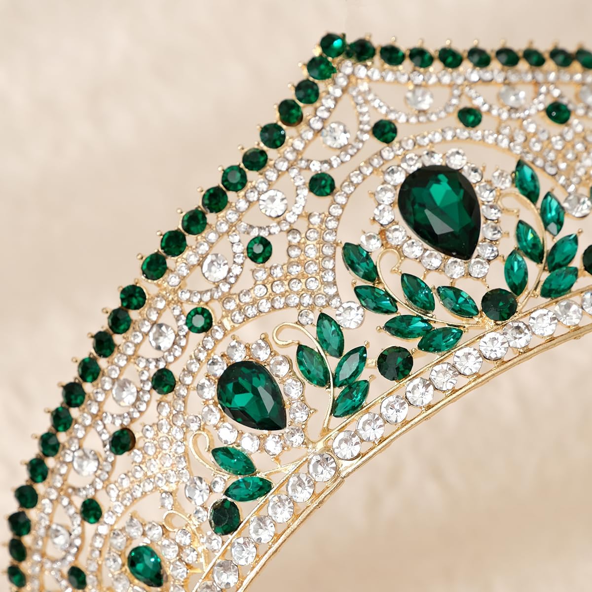 Tiaras and Crowns for Women,Crystal Wedding Tiara for Women Royal Queen Crown Headband Metal Princess Tiara for Bride Birthday Prom - Image 7