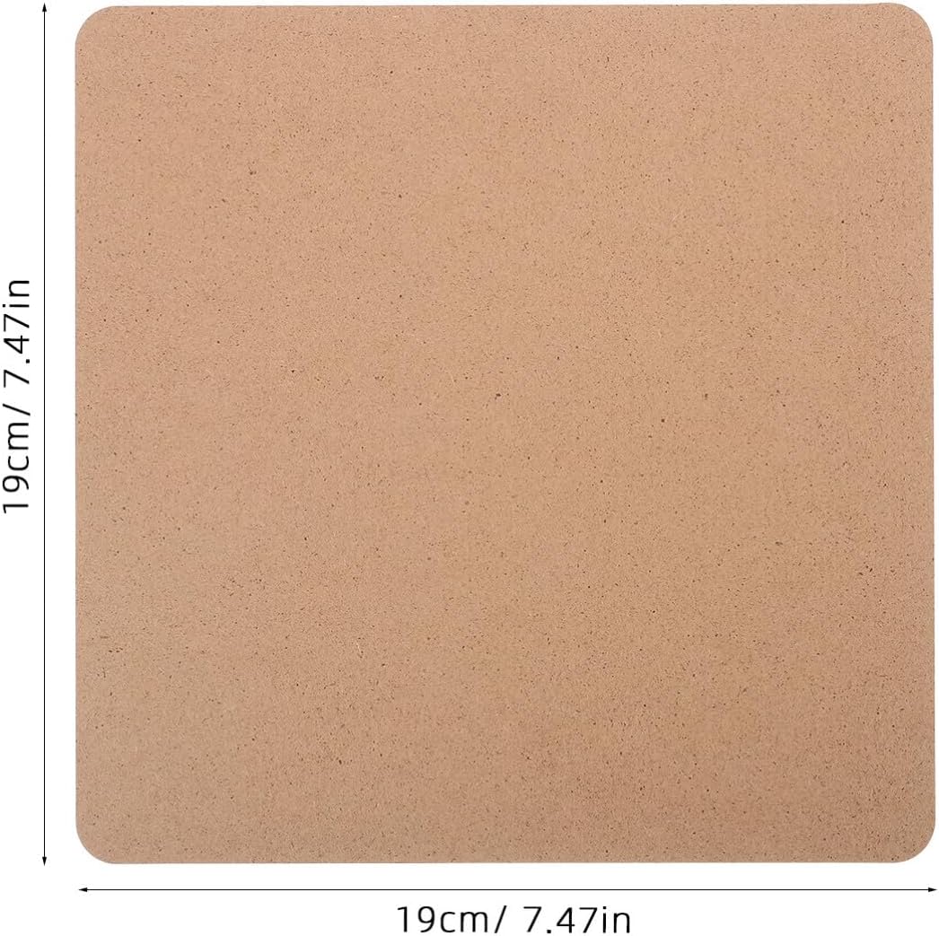 Uonlytech 10pcs Clay Backing Board Natural Wood Pottery for Crafts for Clay Making and Wedging for Artists and