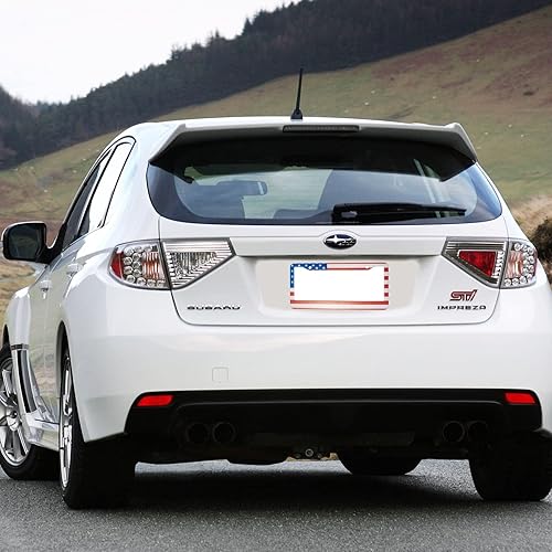 Miniatura 7 de Marcos de matrícula de bandera estadounidense, 2 agujeros, marco patriótico para placa de matrícula, soporte de metal de aluminio para automóvil,