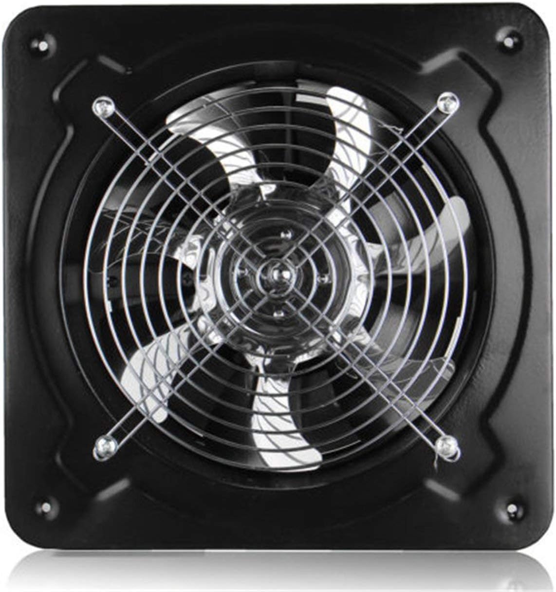 MachinYester Industrial Ventilation Extractor Metal Axial Exhaust Commercial Air Blower Fan Low Noise Stable Running Black 12 inch