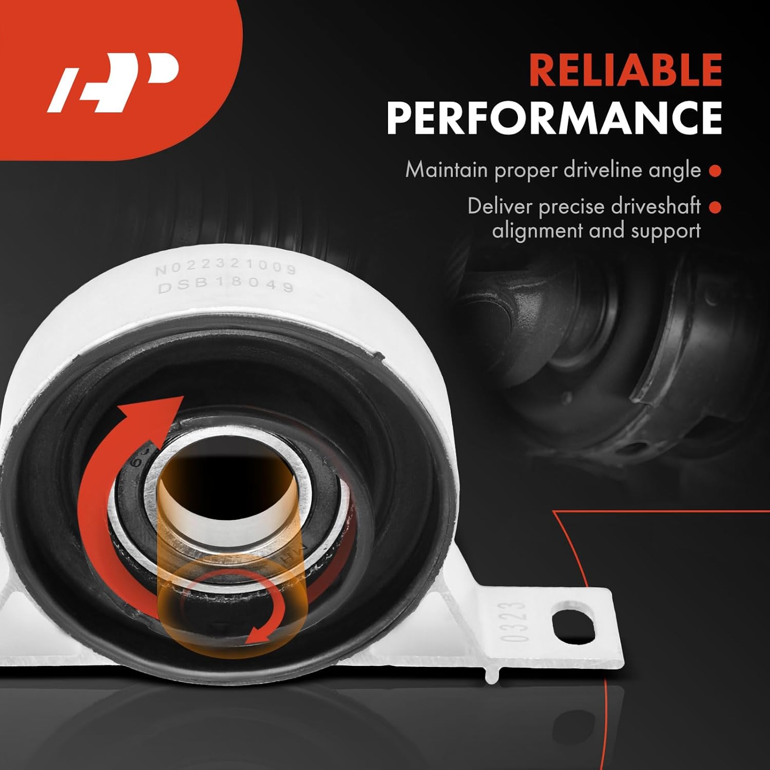 A-Premium Drive Shaft Center Support Bearing Carrier Bearing Compatible with BMW 323Ci 2000, 323i 1999-2000, 325Ci 2001-2006, 325i 2001-2006, 328i 1999-2000, 330Ci 2001-2006, Z4 2003-2009, 330i