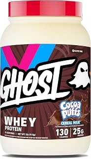 Whey Protein Powder, Cocoa Puffs Cereal Milk - 2LB, 25G of Protein - Whey Protein Isolate & Concentrate Blend - Post Workout Fitness & Nutrition Shakes, Smoothies & Baking - Soy & Gluten Free
