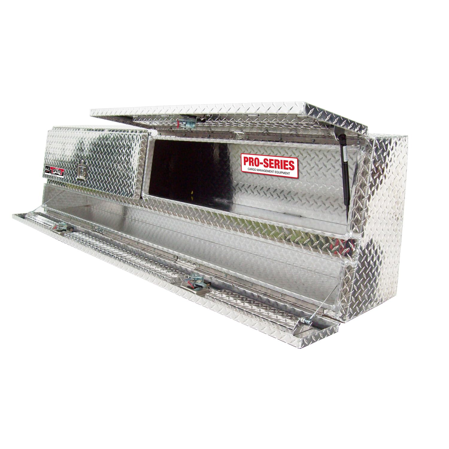 Brute 80-TBS200-88D Pro Series 88" Contractor TopSider Polished Aluminum Tool Box with Doors