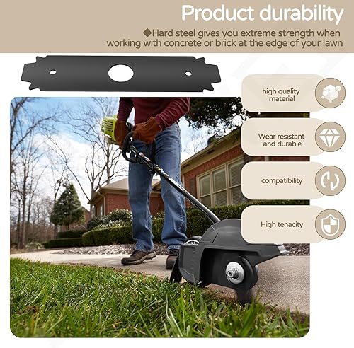 Miniatura 8 de AC04215 - Paquete de 2 cuchillas reversibles de acero endurecido de 8 pulgadas Expandible, compatible con Ryobi UT50500, UT15518, RY15518, RYEDG11,