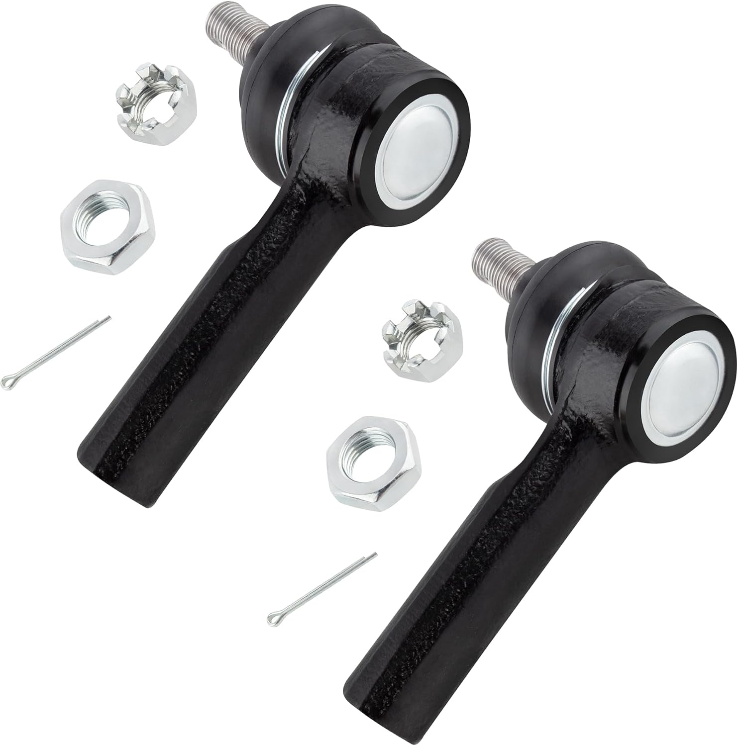 2x Front Outer Tie Rod End Link - ES3438 [Interchange No.ES3407], 2x Front Inner Tie Rod End Link - EV458 for Infiniti I30 2000-2001,for Infiniti I35 2002-2004,for Nissan Maxima 2000-2003