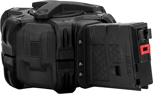 Miniatura 3 de Evike Airsoft AW - Tambor personalizado Airsoft Mag para pistolas y rifles de aire comprimido de gas (modelo WE Open Cycling M4  Negro)