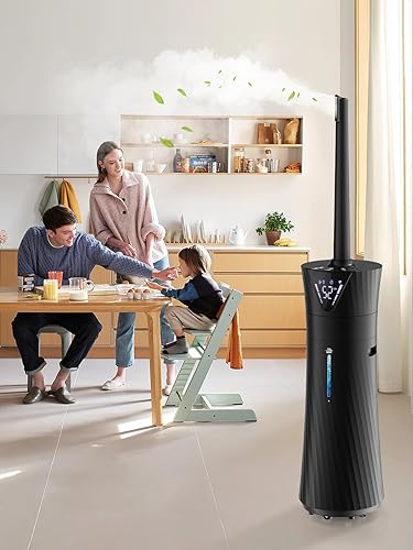 Miniatura 8 de Humidificador de 17L4.5 galones para habitación grande, humidificadores ultrasónicos inteligentes y silenciosos de niebla fría para dormitorio,
