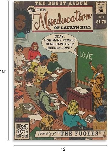 Miniatura 8 de Póster de Lauryn Hill The Miseducation of Lauryn Hill, álbum de música, arte cómico, póster para habitación, arte de pared estético, decoración de