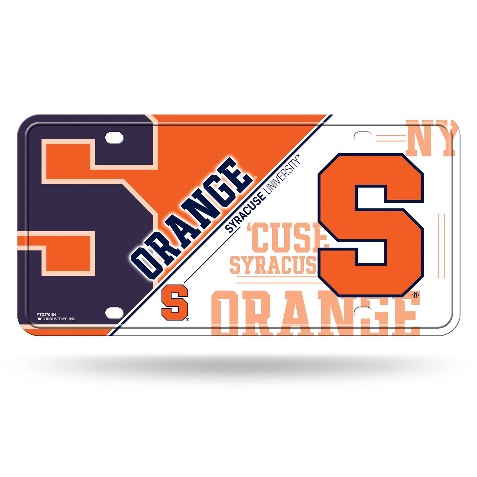 Rico Industries NCAA Unisex-Adult Metal License Plate Tag