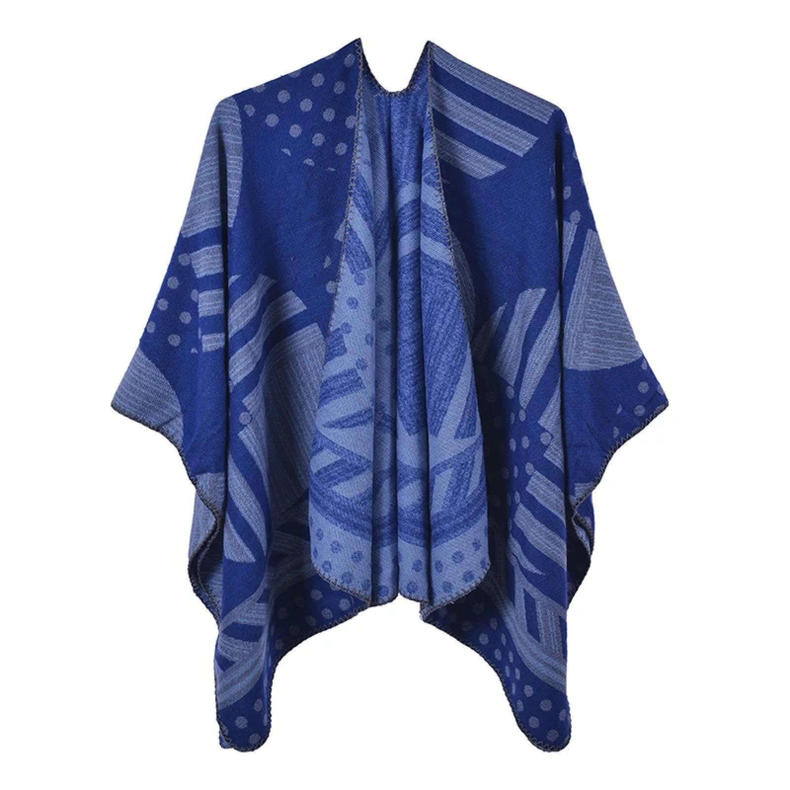 Sciarpa Scialle Invernale Sciarpe Elegante Sciarpa da Donna Invernale Poncho Caldo da Donna Spessa Coperta Avvolgente Scialle