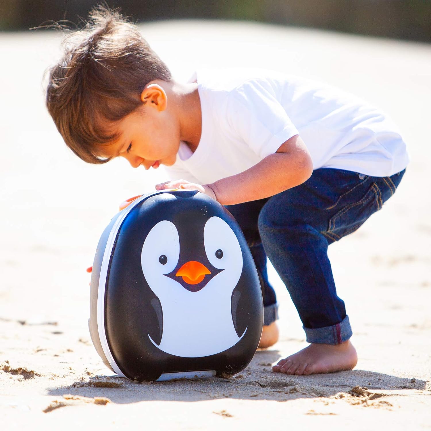 My Carry Potty - Penguin Travel Potty, Award-winning Portable Toddler Toilet Seat For Kids To Take Everywhere : Baby