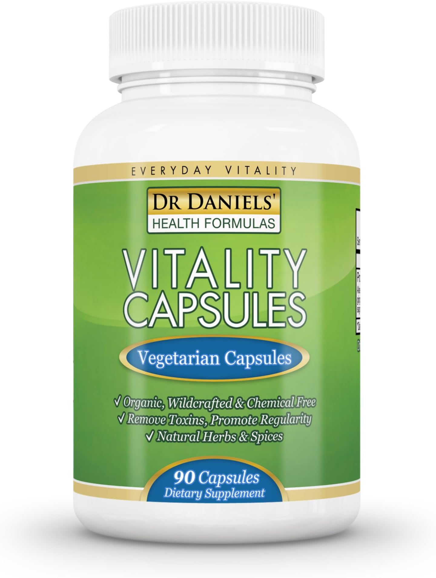 Dr Daniels Liver Cleanser for Constipation Relief, Increased Energy, Natural Detox and Candida Cleanse Preparation, 90 Vegan