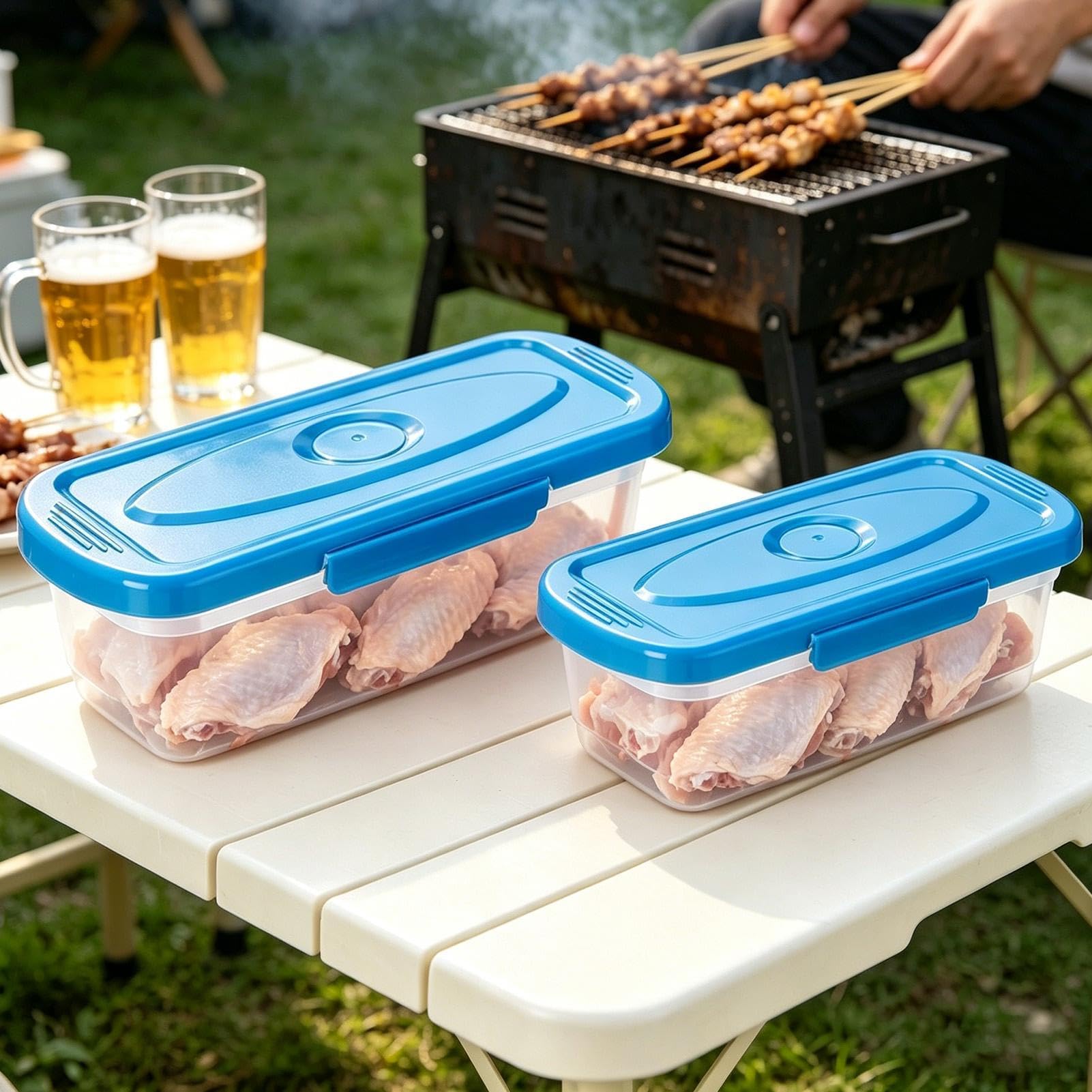 Bol Agitador Para Empanar Con Tapa Set de 2 Utensilios Cocina | Tapa Para Cuenco Rebozador Pescado Para Aros De , Verduras, Alitas Pollo, Restaurante, Cocina Y Comedor