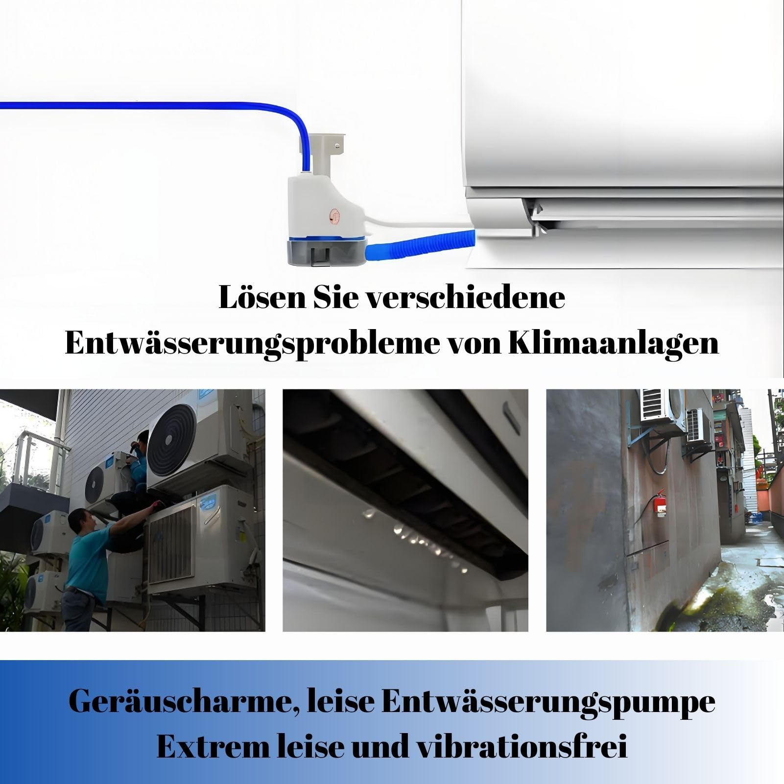 RS-24C Automatische Ablaufpumpe für Klimaanlagen, Kondensathebepumpe, Hängende Einheit, Deckeneinheit, Spuleneinheitspumpe, 100–230 V
