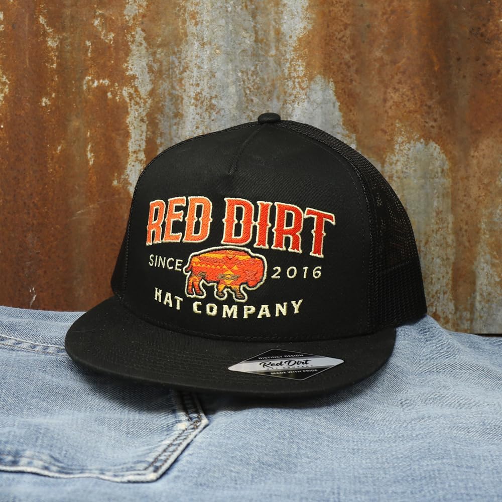 Red Dirt Hat Company Buffalo Patch Adjustable Snapback Hat