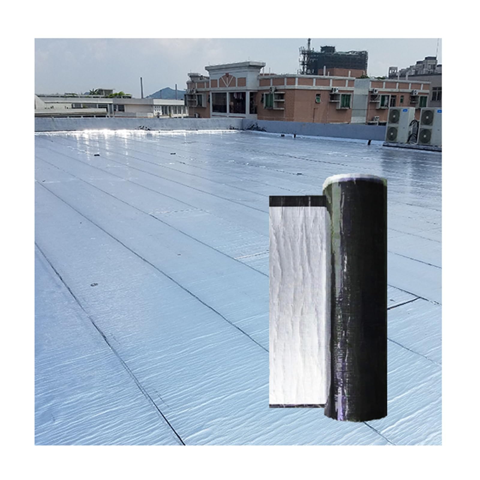ASDQWER Heat Insulatio Butyl Tape，Thick Flexible Torch-on Asphalt Roofing Material，Asphalt Roof Shingles Repair Tape，for Roof Leak,Surface Crack,Window Sill Gap，Customizable(THK1.5mm/W1*L3m)