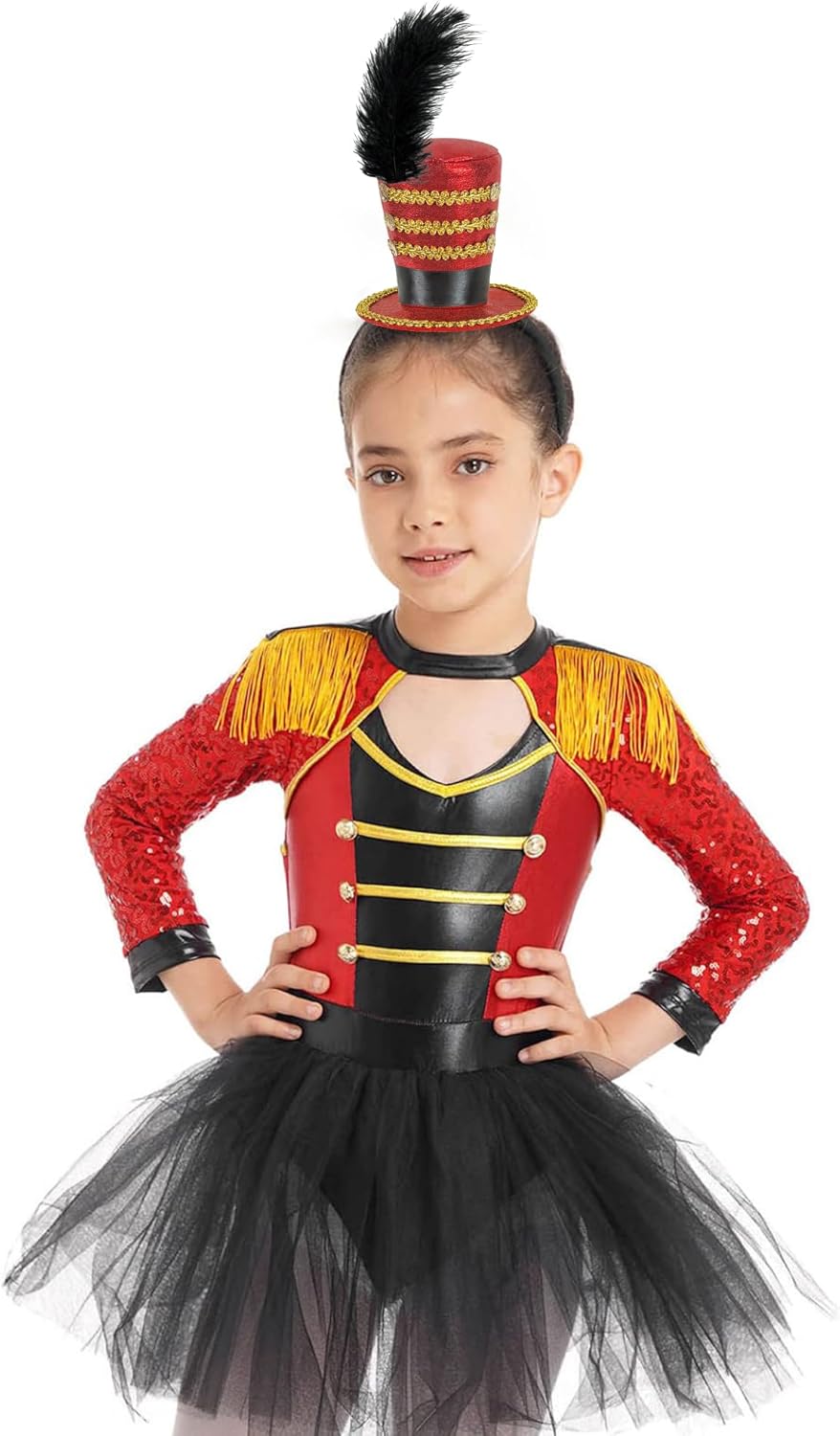 Black Soldier Mini Top Hat Headband Fascinator for Ringmaster Circus Tea Party Halloween Carnival Mardi Gras Xmas Costume Accessories - Image 7