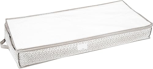 Simplify Bolsa de almacenamiento bohemia debajo de la cama  Dimensiones 39.37 x 17.72 x 5.91 pulgadas  Plegable  Bolsa bohemia  Ideal para artículos