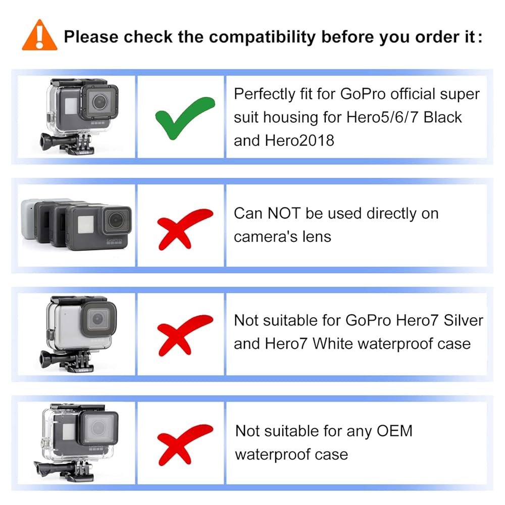 GoPro - そら Amazon.com : SOONSUN 3 Pack Dive Filter for GoPro Hero 5 6 7