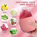 HOBITEQ Hair Scalp Manual Massager Shampoo Brush & Face ice roller massager with Head massager Scalp Scratcher 12 Finger Body Relaxing Hair Massage Soft Silicone (Head Massager+Shampoo Brush +Ice Roller)- Multicolor gallery image