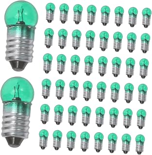 50pcs Green Mini Screw Bulb for Physics Experiment Set