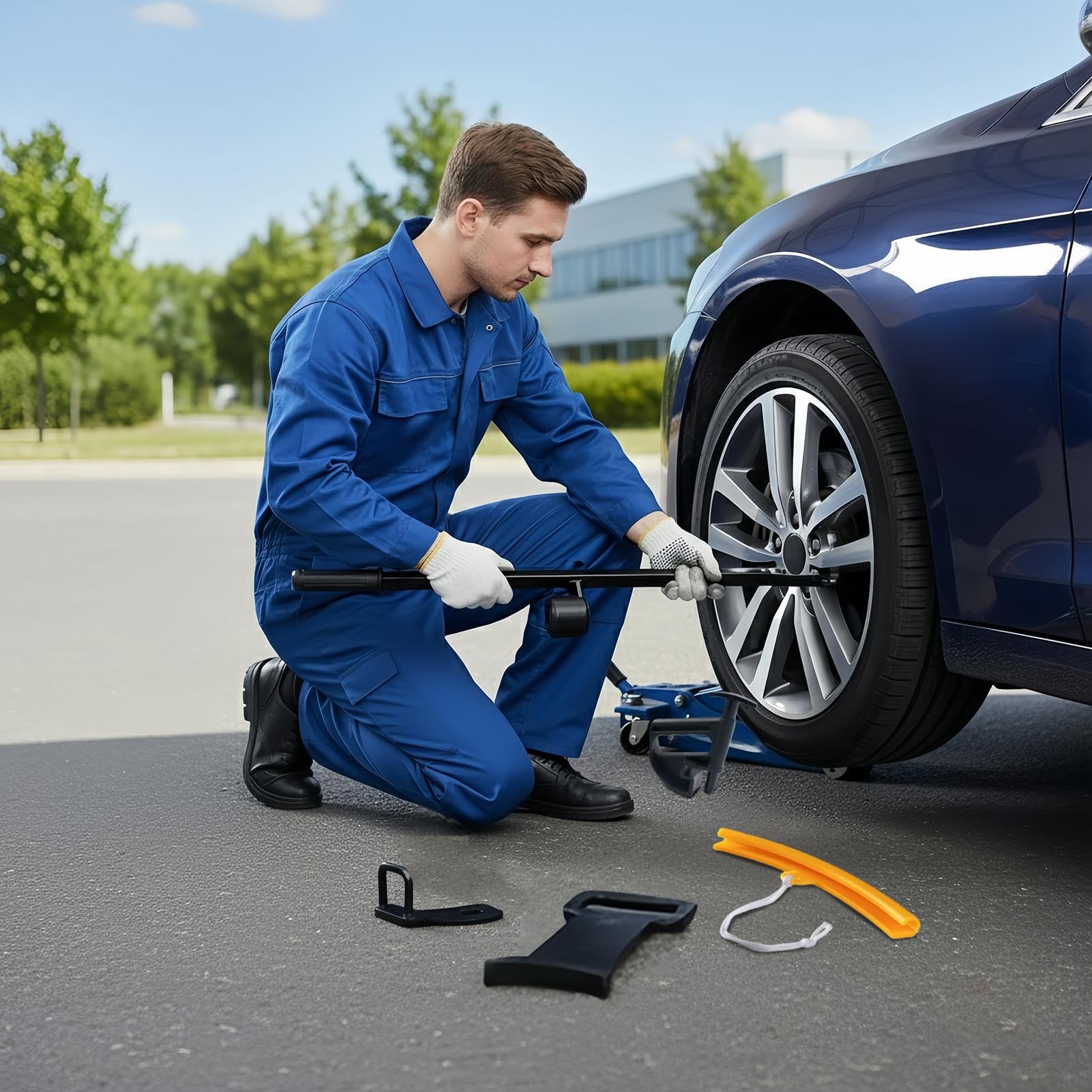 Herramienta para Cambiar Neumáticos Palanca para Llantas De Alta | Herramienta De Sujeción Para Talón Del Neumático Y Centro De Caída Para Automóviles SUV Motocicletas Instalación