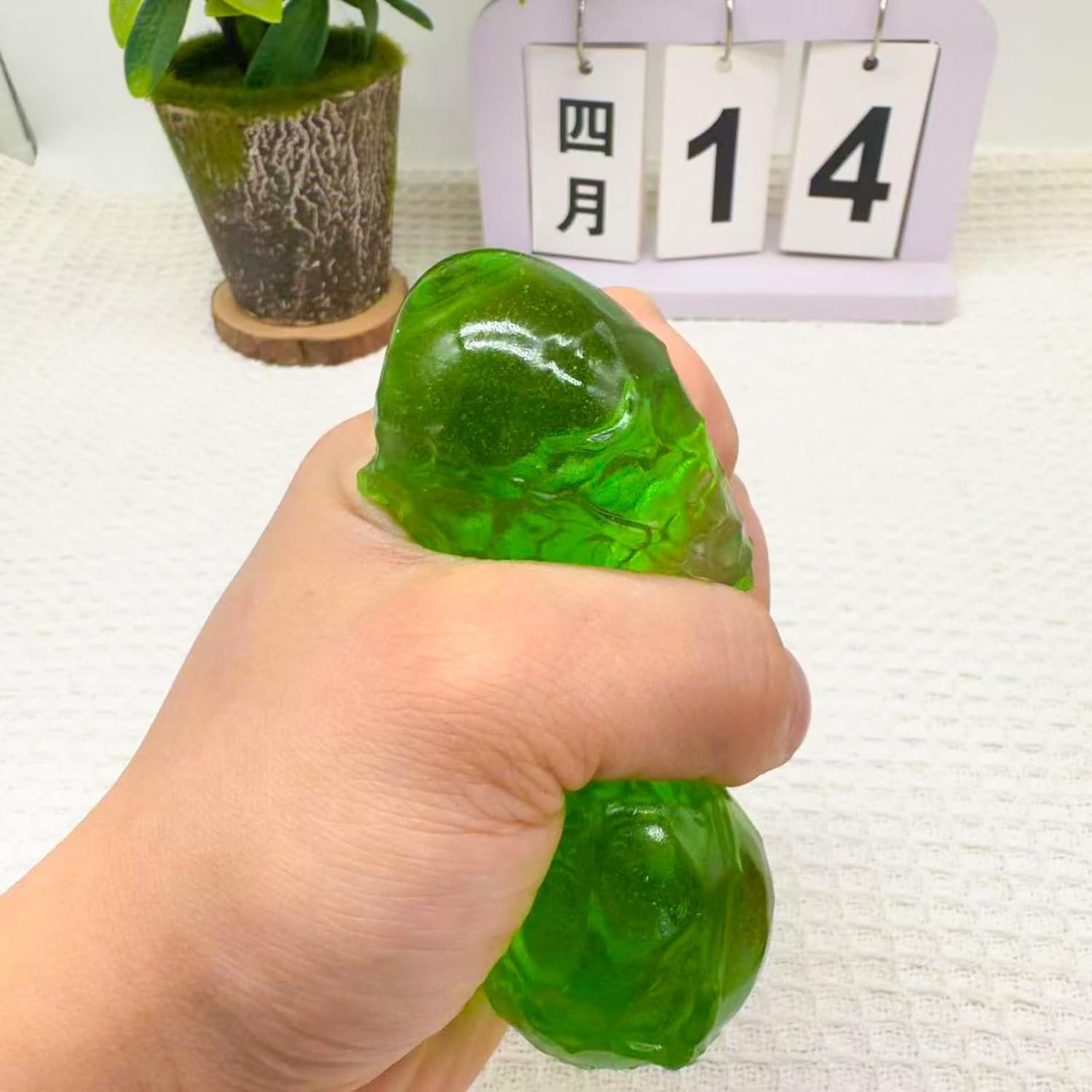 4pcs Square Squishy Cube, Ice Cube Squishy Toy for Adults, 2.7in Fidget Cube Squishy Toy, Safe Sensory Squishy Ball, Soft Sensory Fidget Toy for Focus for Youth Adults, Portable Squishy Ball