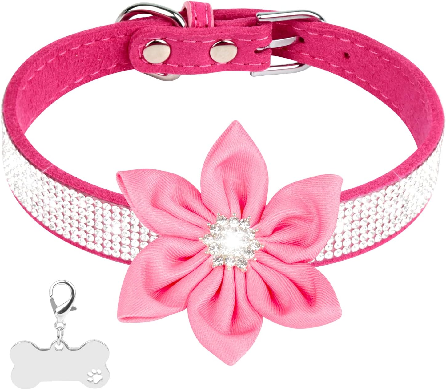 YTFU Bling Dog Collars for Large Dogs Rhinestone Diamond