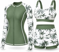 Daci 3 Piece Rash Guard Set with 3'' Shorts
