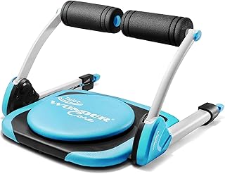 ワンダーコア スマート - 倒れるだけで腹筋 腹筋マシン ダイエット器具 筋トレグッズ 全身運動 腰ツイスト コアトレーナー フィットネスマシン トレーニングマシン 健康器具 腹筋ローラー アブローラー ホームジム 有酸素運動 家トレ 自宅 男女兼用 初心者/上級者 (ブルー)