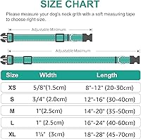 Vista 6 de Joytale - Collar reflectante para perro, de neopreno suave y acolchado, de nailon transpirable, para mascotas, ajustable para perros grandes, verde
