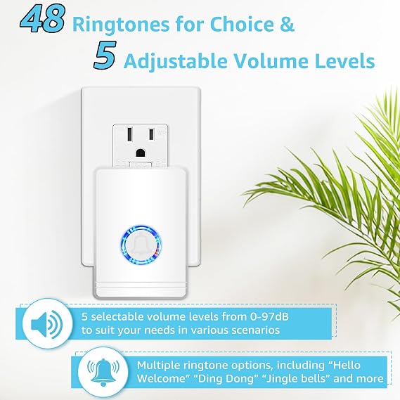 GreenCycle Wireless Door Open Sensor Chime, Door Entry Chime