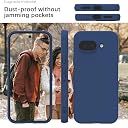 YATWIN Silicone Back Case for Google Pixel 9A, Soft-Touch Phone Back Cover for Google Pixel 9A - Dark Blue gallery image