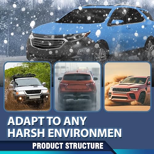 Vista 14 de PIT66 Tapas de parachoques y luces antiniebla, compatibles con Chevy Silverado 1500 07-13