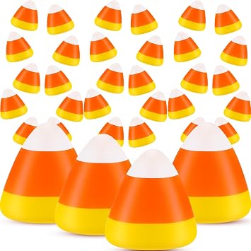 Deekin 24 Pcs Candy Corn Stress Ball Halloween Toys