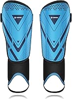 Vista 9 de Espinilleras de fútbol mejoradas para niños, jóvenes y adultos, mangas protectoras de espinilleras AirsFish con certificación CE