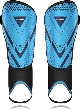 Shin Pads Boys CE Certified Kids Football Shin Guards Breathable Non Slip Extended Adjustable Straps Lightweight Soccer Shin Pads for Boys Girls Teens Leg Calf Protective