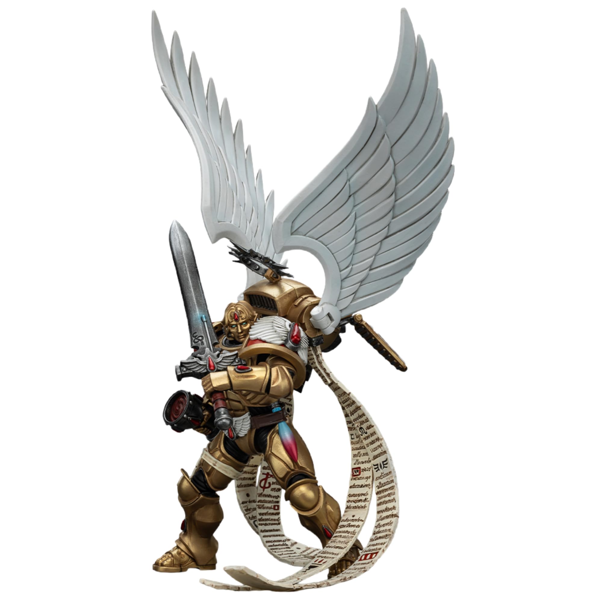 JOYTOY Warhammer 40k Blood Angels figurka 1/18 krwawe anioły, strażnik z enkarminą, prezenty kolekcjonerskie, zabawki dla dzieci w wieku 15+ i dorosłych, 12,5 cm, przedsprzedaż