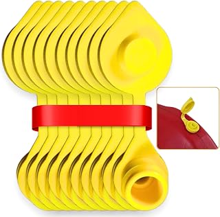 10pcs Gas Can Vents for Plastic Gas Cans - Yellow Plastic Can Vent Caps, Gas Breather Vent Kit for Blitz Gas Can, Gas Vent Cap for 5 Gallon Can Air Vent Kit for Gasoline & Water