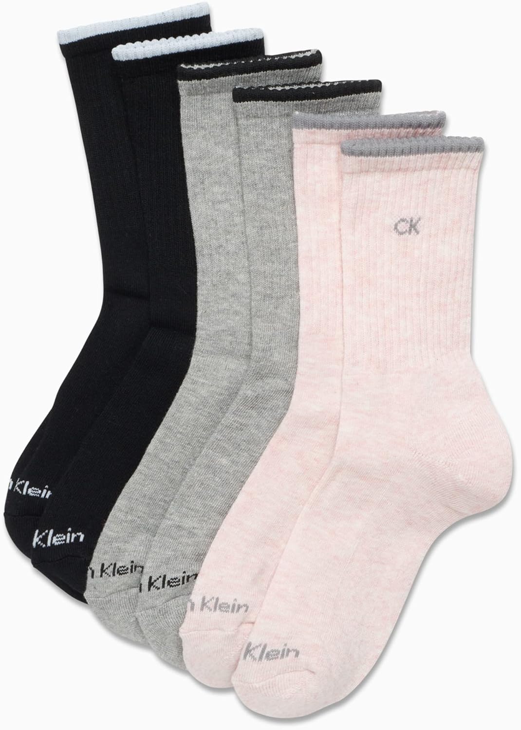 Calvin Klein Women's Socks - Cushion Athletic Crew Socks (6 Pack) - Image 3