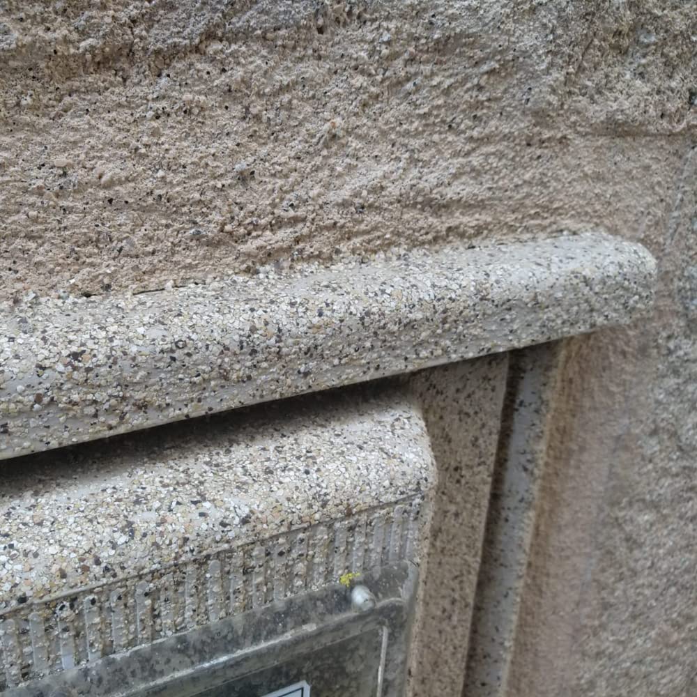 Sopgal Polipiedra Revestimiento Efecto Piedra 20+5kg Piedra País | Acabado decorativo Impermeabilizante Reproduce el aspecto de la piedra natural. Terminación resistente a la intemperie.