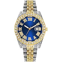 unisex watch fashion crystal diamond watch men women quartz analog watch stainless steel large face wristwatch