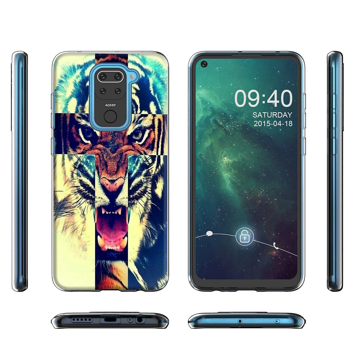 Custodia In Silicone TPU Mixroom Per Xiaomi Redmi Note 10 5G – Fantasia Città E Mare, Morbida E Antigraffio, Stampa UV