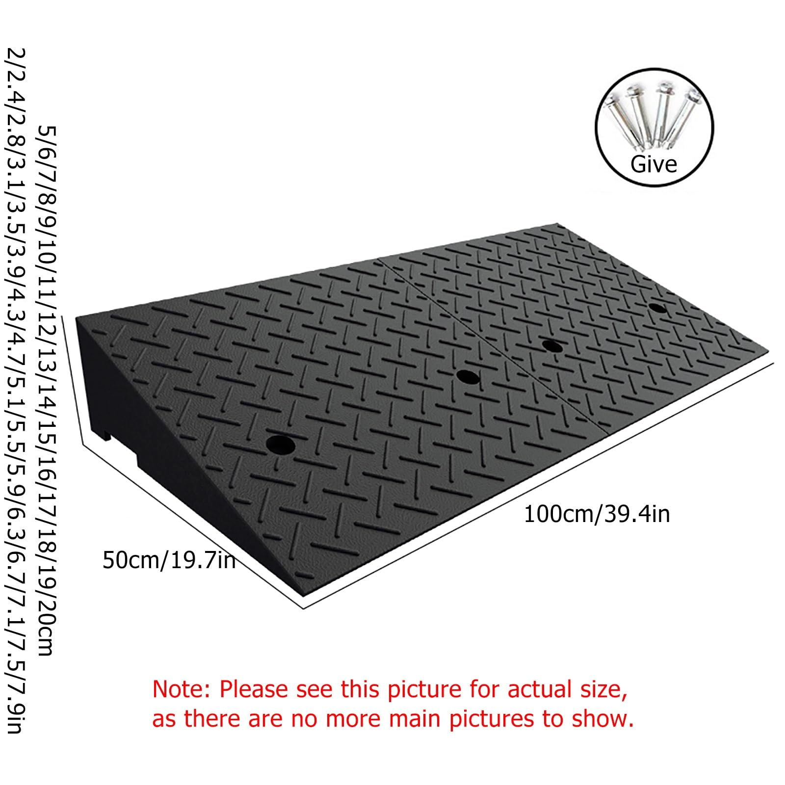 Transition Ramp Car Ramp Driveway Transition Ramp For Cars OSALADI Heavy Duty Rubber Curb Ramp ...
